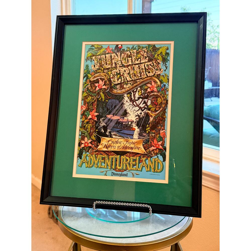 Disneyland Jungle Cruise Double Matte Framed Print 19x15